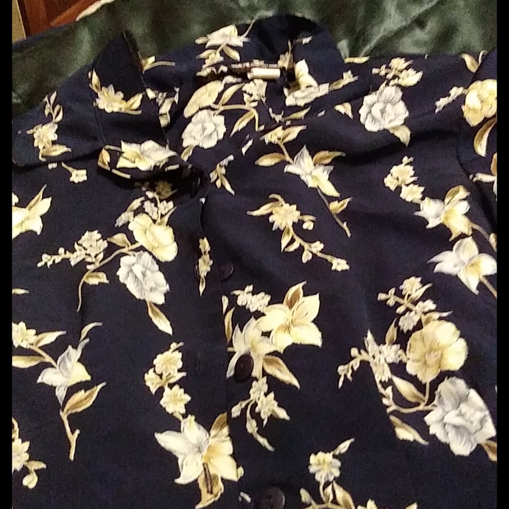 Notations flowered blouse
